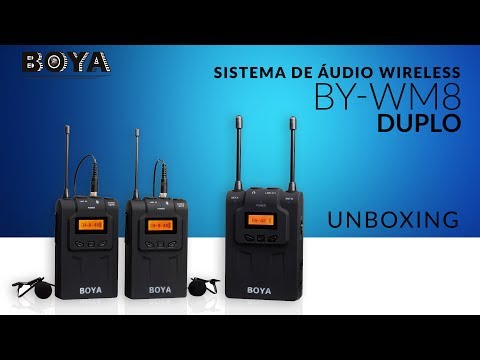 Boya BY-WM8 - Sistema Dual-Canal Microfones Lapela sem Fios - UNBOXING