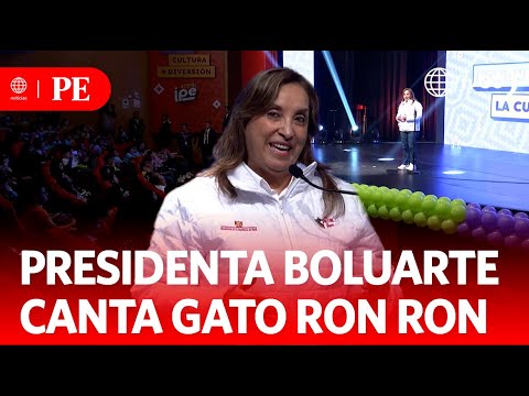 President Dina Boluarte sings "El Gato Ron Ron" to children | Primera Edición | News Peru