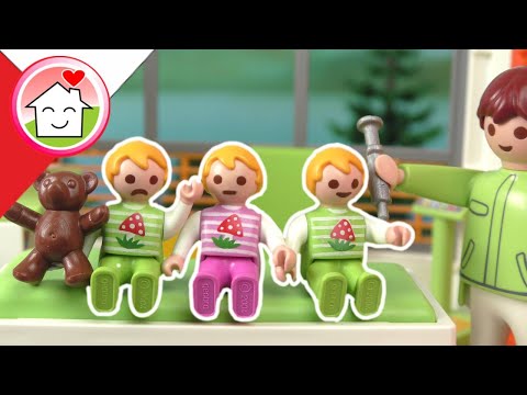 Playmobil po polsku Szczepienie Mai, Pawełka i Aleksa - Rodzina Hauserow