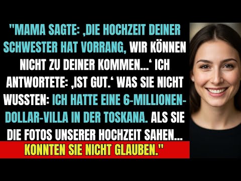 Meine Familie wählte die Hochzeit meiner Schwester – also heiratete ich in einer 6-Millionen-Villa