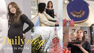 【日常Vlog】予定を詰め込んだ1日の様子🗼🏃‍♀️ベビーシャワー準備/お仕事/UberEats/屋形船