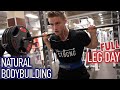 Off-Season Leg Workout / 395x5 Squat / 100 lb Dumbbell Walking Lunges