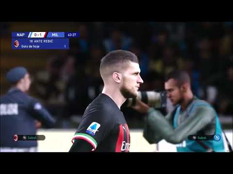 Troca de Passes | Napoli vs Milan | efootball PES 2021 | Serie A | BMPES (PC)