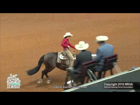 Gunnin For A Shine ridden by Micki Quinn    2016 NRHA Derby Non Pro Derby Sec 11