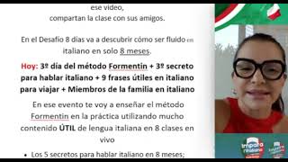 ITALIANO ｜ Clase 3 - Parte 1｜Frases familiares y turismo ｜1 SEMANA