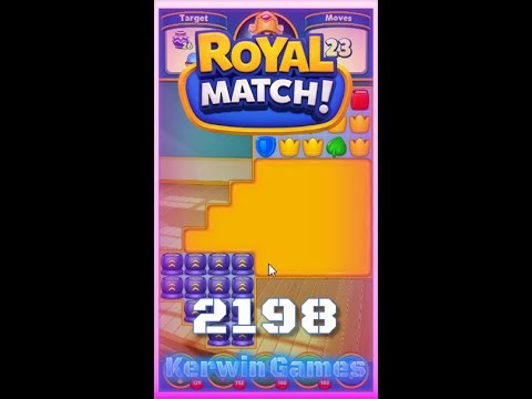 Royal Match Level 2198 - No Boosters Gameplay