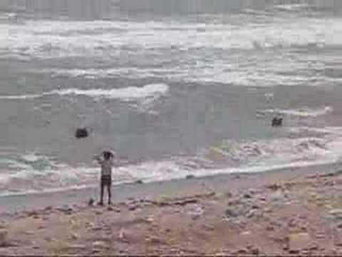 Natural Shiva Lingas in the sea near Somanath (Gujarat)