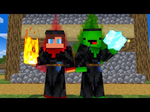 【Maizen】🪄100 Days Wizard Training【Minecraft Parody Animation Mikey and JJ 】