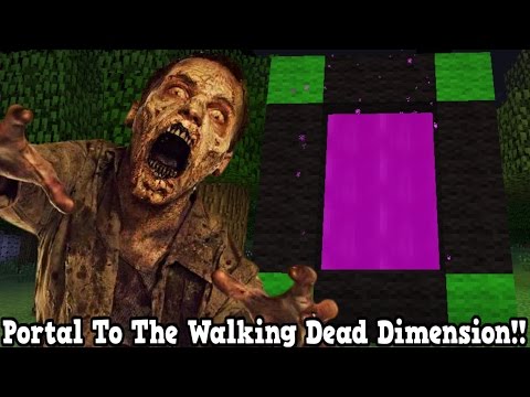 SmoothMarky - Minecraft How To Make A Portal To The Walking Dead Dimension - Walking Dead Dimension Showcase!!!