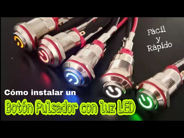 Vídeo relacionado con SinLoon Interruptor de ordenador DIY botón de encendido 16MM LED PC Interruptor de alimentación con divisor 1 a 2 aluminio niquelado botón mecánico IP67 resistente al agua (retroiluminación azul