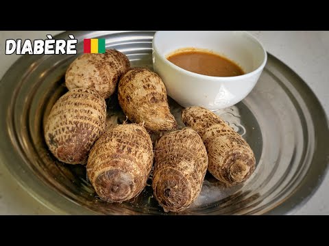 Diabèrè Recipe - Guinean Boiled Taro with Tamarind Sauce || Taro Bouilli