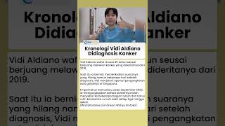 Kronologi Vidi Aldiano Didiagnosis Idap Kanker, Sempat Operasi Pengangkatan Ginjal di Singapura