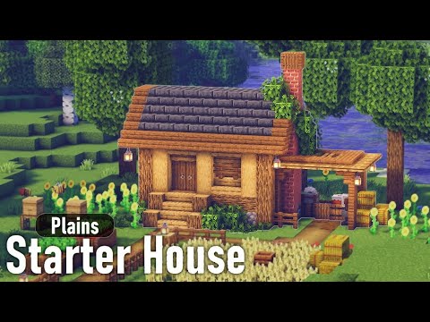 🏡Tutorial | Small and Easy Starter House | Minecraft!