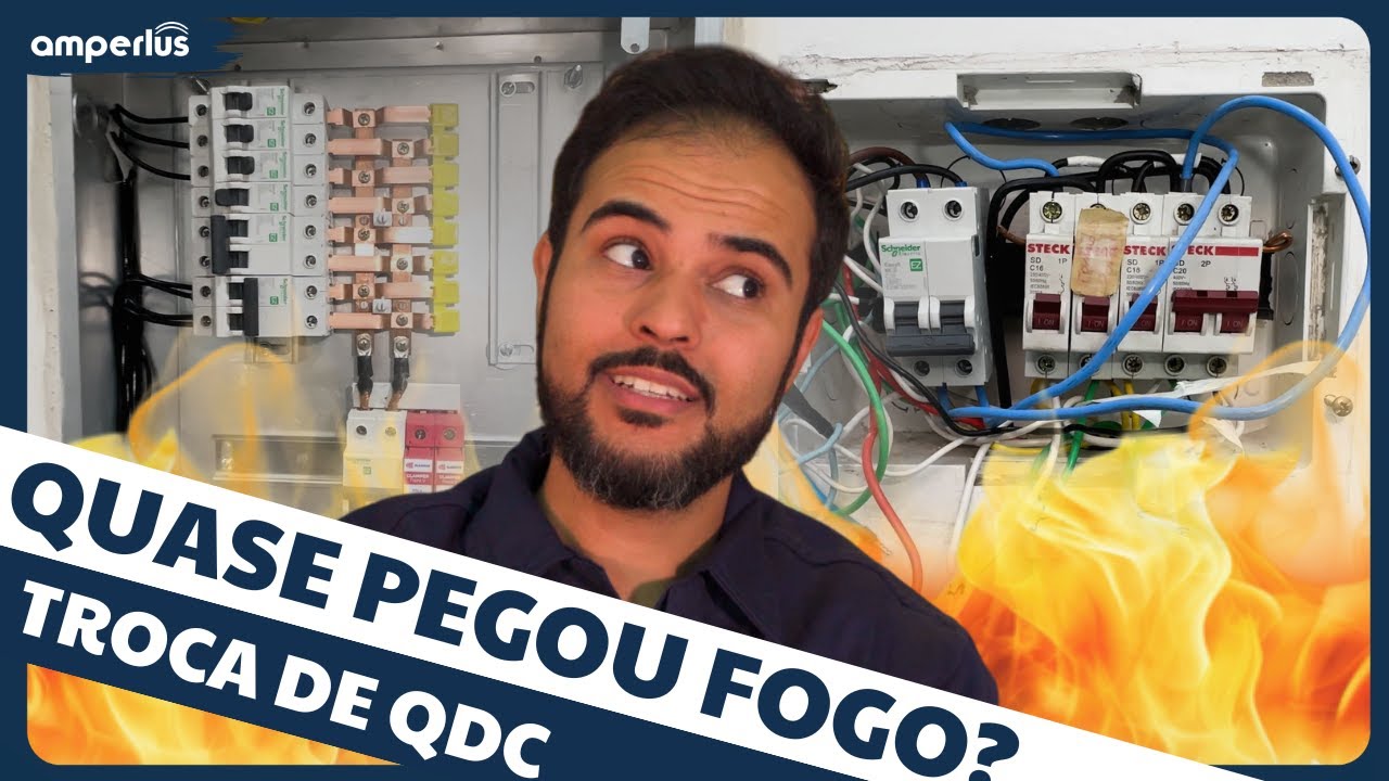 Esse Quadro Elétrico Era uma BOMBA-RELÓGIO! - TROCA de QDC | Eletricistas | Amperlus