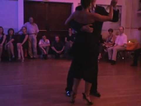  Marek Szotkowski  and  Véronique Bouscasse  are  dancing  to  the  vals  "  Tu Olvido  "
