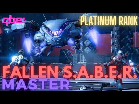 Destiny 2 - Nightfall The Ordeal: Fallen S.A.B.E.R., Master Platinum Rank.