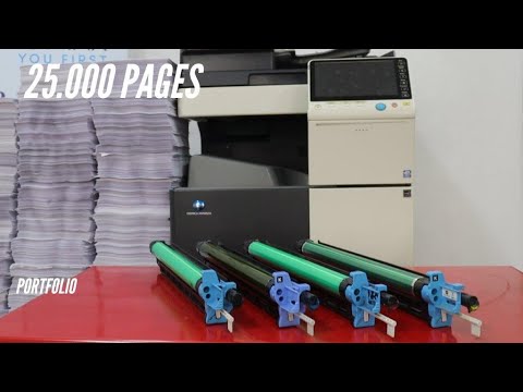 Compatible toner test Minolta Bizhub c224e C284e C364e TN321 test 25,000 copies Biuromax