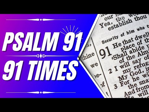 Psalm 91 with words and Rain- (Powerful Psalms)(Psalms for sleep)(Psalm 91 - 91 Times)