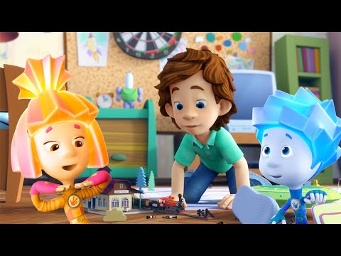 Fixing the Train | The Fixies | Cartoons for Children - Kingdom Kids Zone, Little Learners - The Fixies