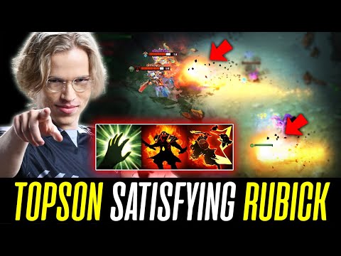 TOPSON Satisfying 50 Minutes Game RUBICK - First build AGHANIM's DOTA 2