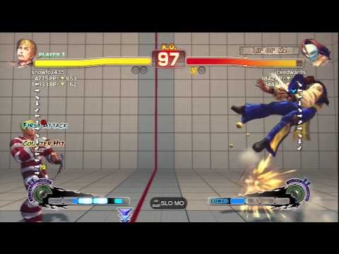 snowfox435 [Cody] Vs iceedwards [Vega] SSF4 AE Japanese Online Ranked Matches - PSN