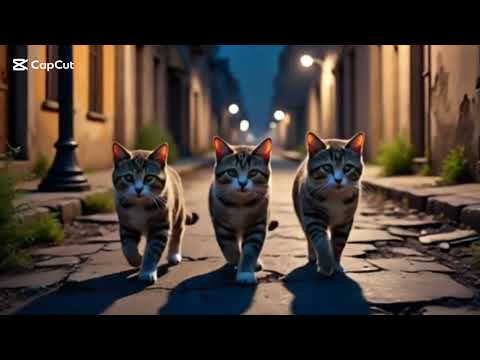 Midnight Whisker Whispers | #FelineGathering #MidnightMews #StreetlightSquad #Catso #Whisker #catsho