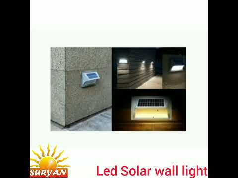 10W - LED Solar Wall Light