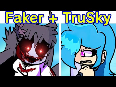 Friday Night Funkin' VS TruSky + Skyverse FULL WEEK + Fight or Flight Faker Sky (FNF Mod) (GF/Sky)