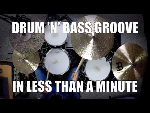 Drum 'n' Bass Groove in less than a Minute - Daily Drum Lesson