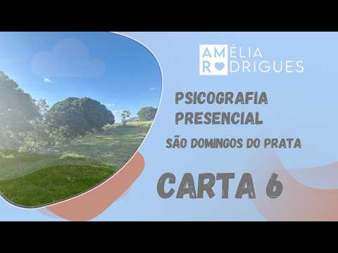 PSICOGRAFIA PRESENCIAL 🤎 Carta 06 de 12 | São Domingos do Prata MG • 30.05.2026