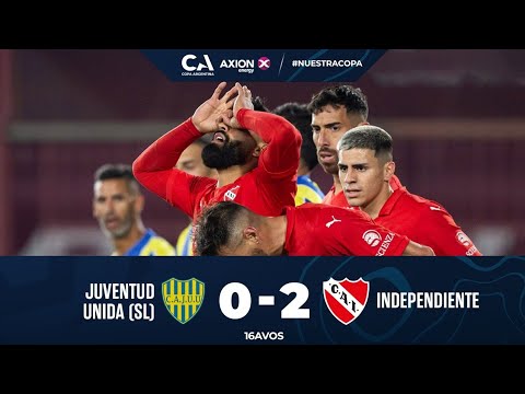16avos: Juventud Unida de San Luis 0 - Independiente 2