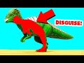 I RAIDED A BASE DISGUISED AS A DINO! (Ark Survival Evolved Trolling)