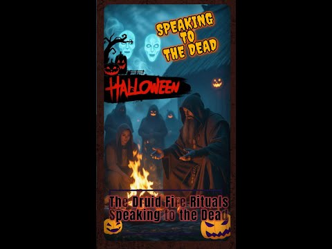HALLOWEEN -  Speaking to the Dead (The Druid Fire Rituals) #shorts, #halloween