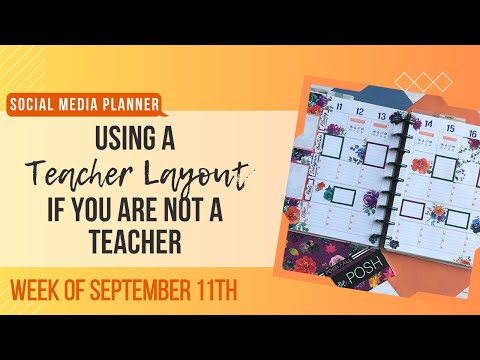 Using a Teacher Layout Even if Not a Teacher | Happy Planner | Live Love Posh: Posh Fall