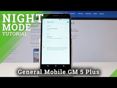 How to Turn On Night Mode in General Mobile GM Plus D - Night Shield Activation