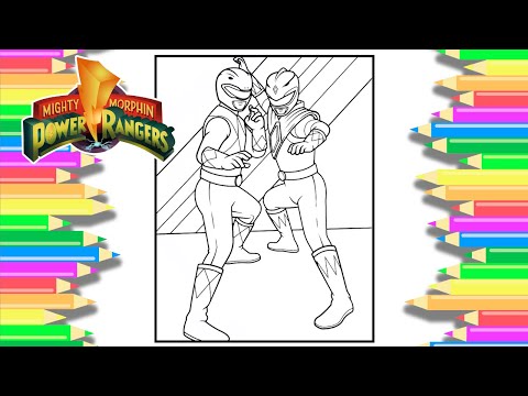 Power Rangers hero stance fun coloring page | How to color