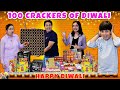 100 CRACKERS OF DIWALI Diwali Celebration With Family Diwali Pathake Aayu And Pihu Show