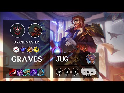 Graves Jungle vs Lillia - KR Grandmaster Patch 10.25b