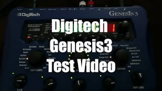 Video thumbnail for Digitech Genesis3 Test video by Tone Works