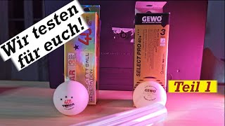 GeBALLte Ladung: Tibhar Syntt NG versus Gewo Select Pro