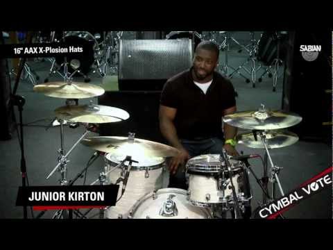 CYMBAL VOTE - Junior Kirton Reviews the 16" AAX X-Plosion Hats