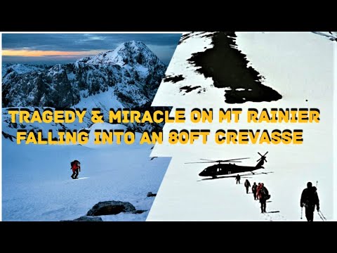 Tragedy & Miracle Mt Rainier, 2 Experts Fall into 80ft Crevasse. 1 Made it Out. True Perseverance