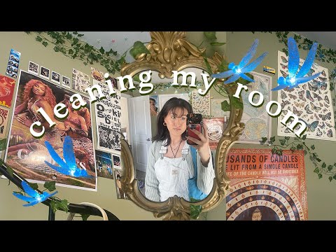 clean + rearrange my room w me 🧺