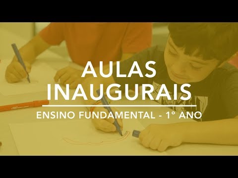 Aulas inaugurais - 1º ano