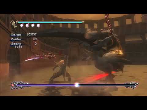 Ninja Gaiden Sigma 2 - Eclipse Scythe VS Volf : Several combos