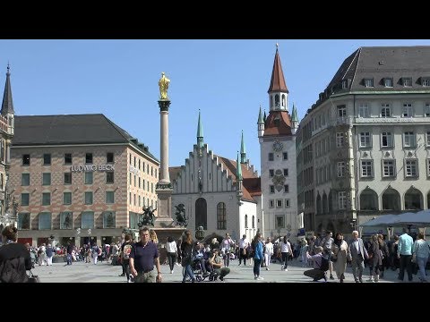 Munique Alemanha.Max-Joseph-Platz Marienplatz Karlsplatz.