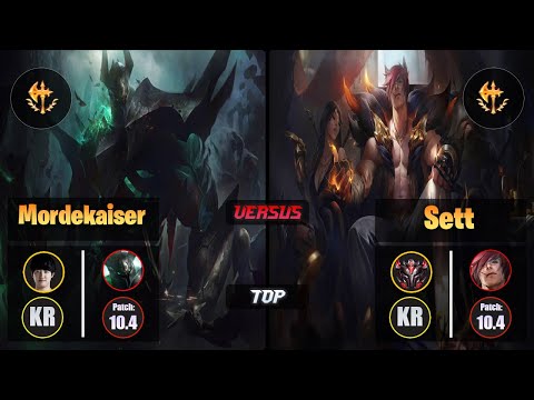 Khan MORDEKAISER (Top) [Conqueror] VS SETT - Grandmaster KR Patch 10.4