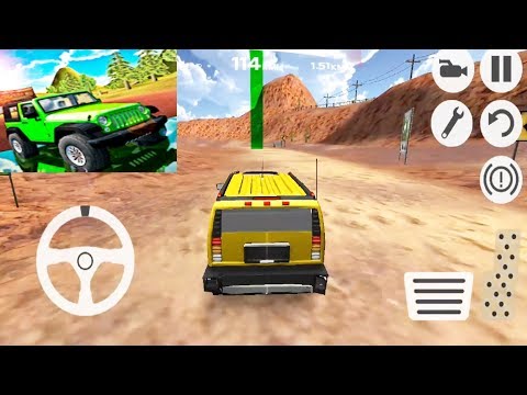 Extreme SUV Driving Simulator: Offroad Yellow Hummer Driving - Android GamePlay 3D