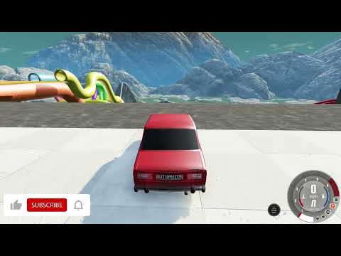 Сar vs Big Shark #2 - BeamNG Drive