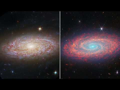Transition video: Hubble and Webb's views of NGC 2090 | ESA/Webb
